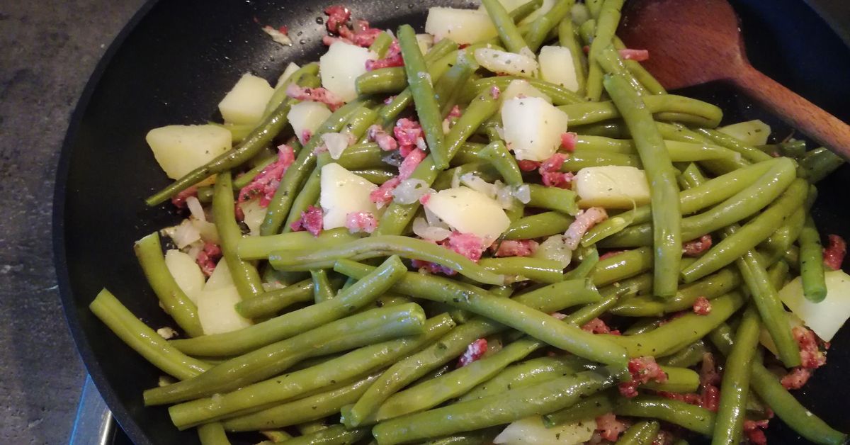 Poêlée campagnarde aux haricots : recette de Poêlée campagnarde aux ...