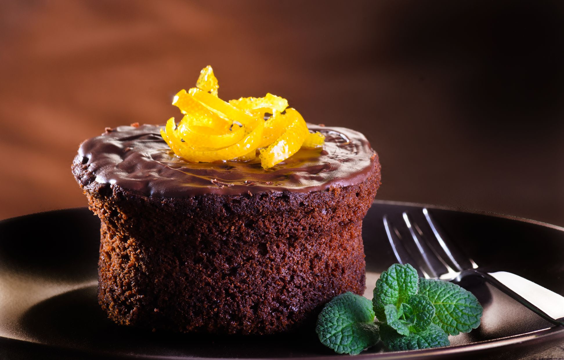 Fondant au chocolat au coeur d'orange Recette de Fondant au chocolat