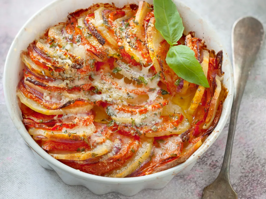 gratin de pommes de terre et de tomates