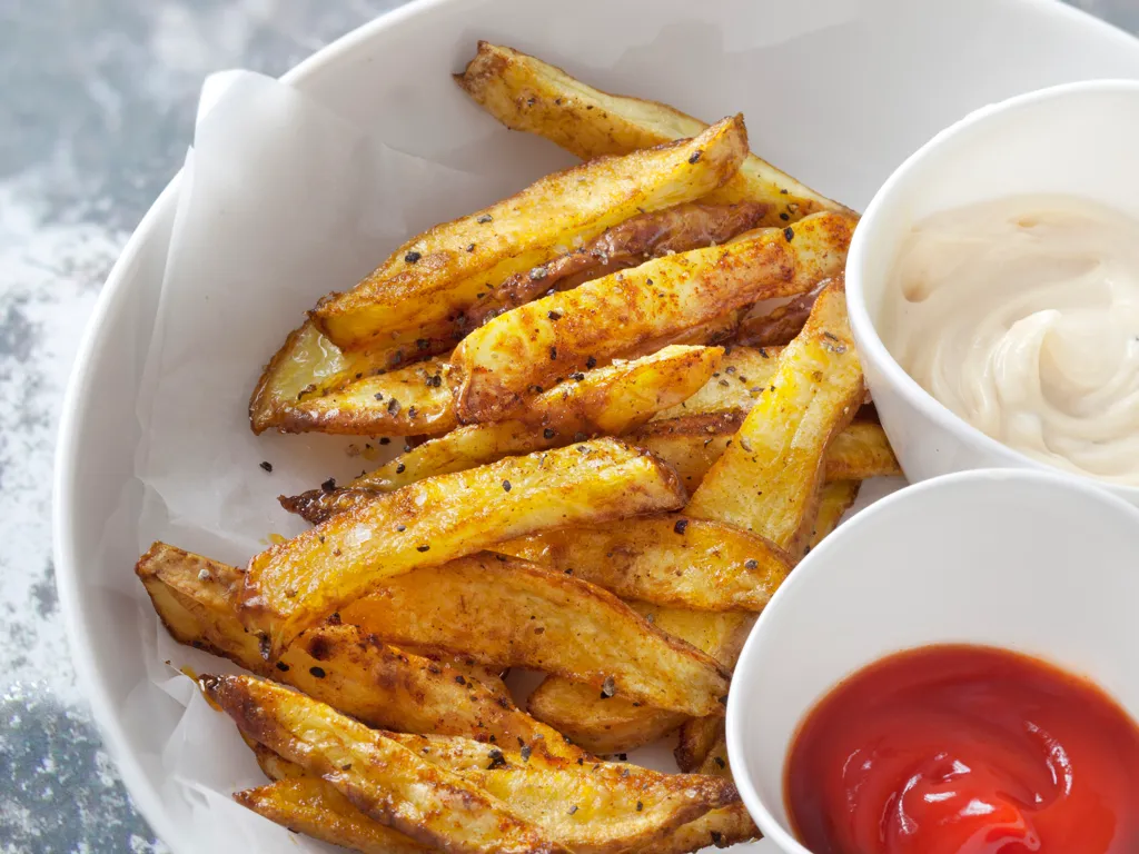 frites light au four