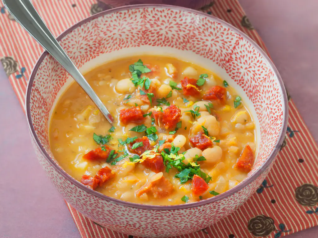 soupe haricots blancs chorizo