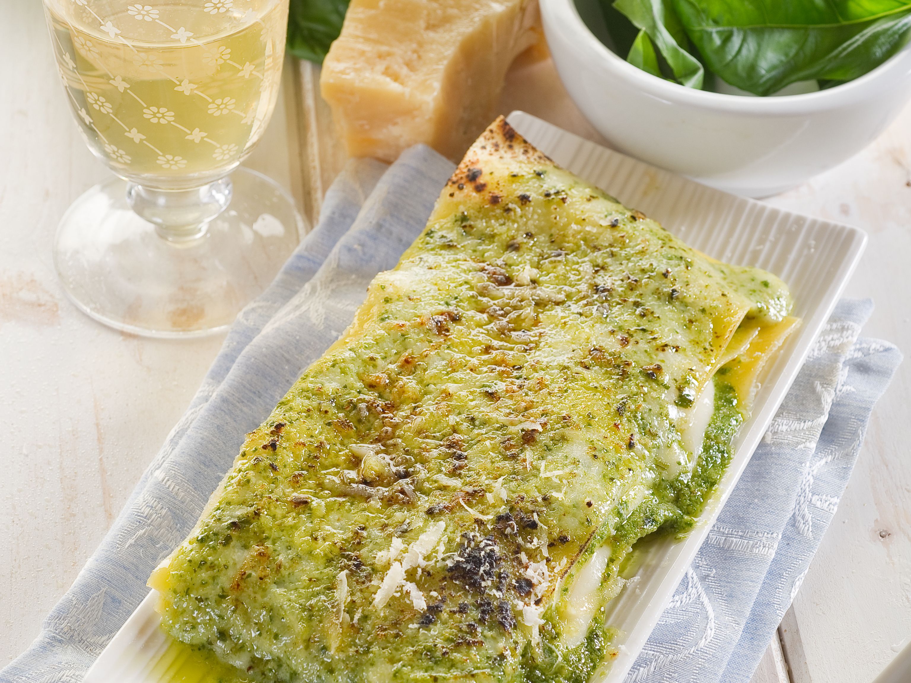 Lasagnes pesto Recette de Lasagnes pesto Marmiton
