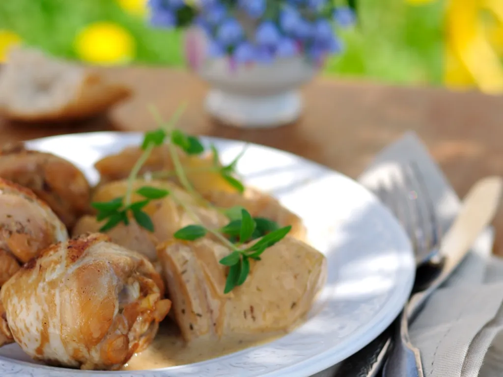 poulet au cidre maison