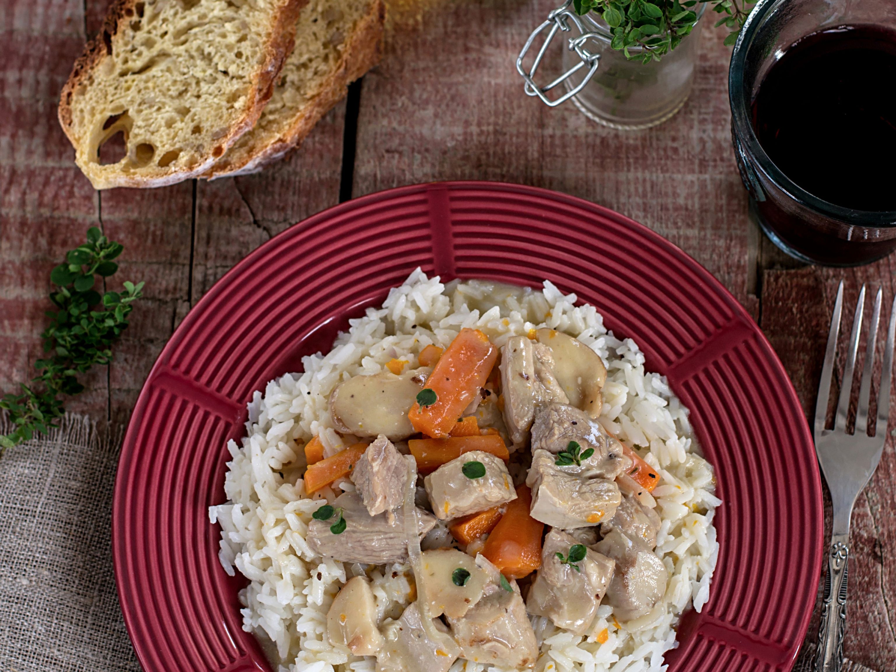 Blanquette de veau et riz : Recette de Blanquette de veau et riz - Marmiton