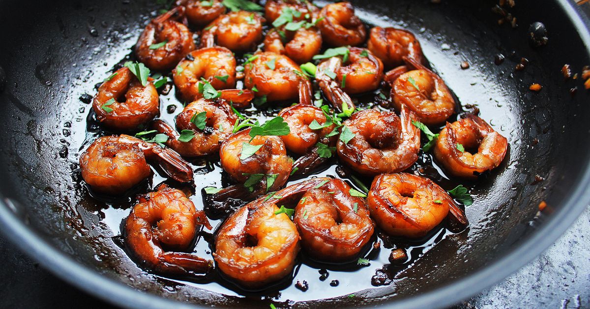 Crevettes à l'ail et gingembre vite préparées : recette de Crevettes à