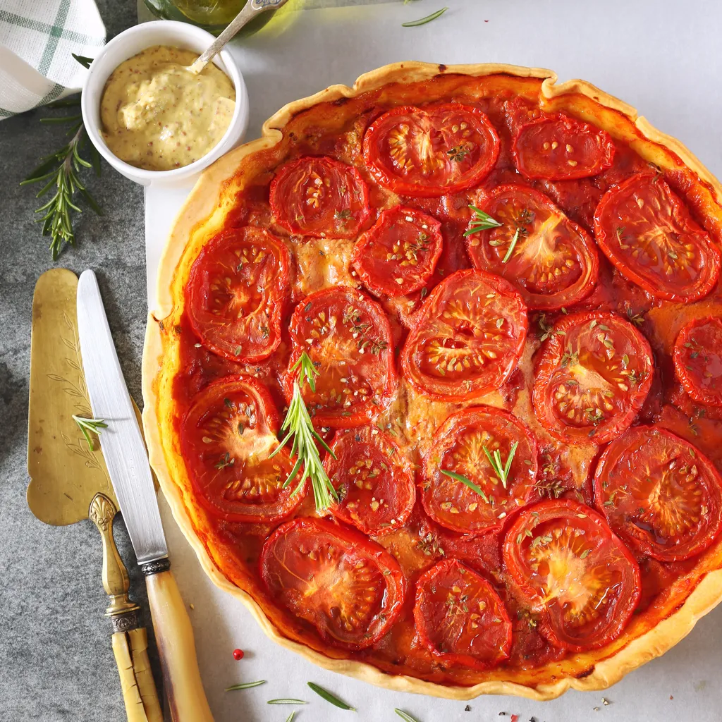 Tarte à la tomate et à la moutarde-image