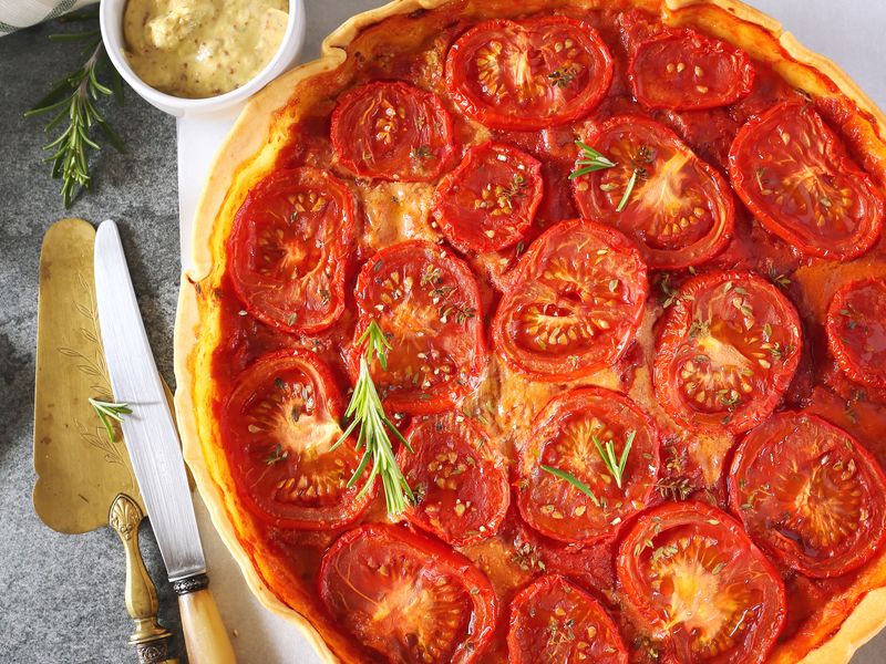Tarte à la tomate rapide
