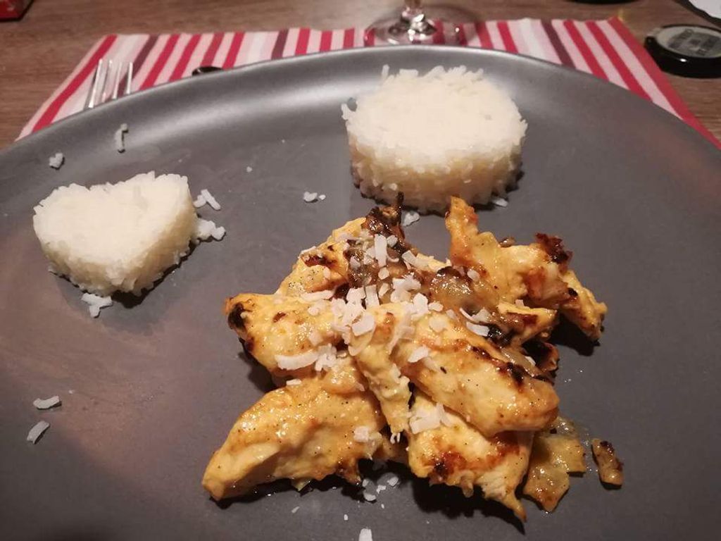 Poulet à la vanille et au lait de coco épicé : Recette de Poulet à la ...