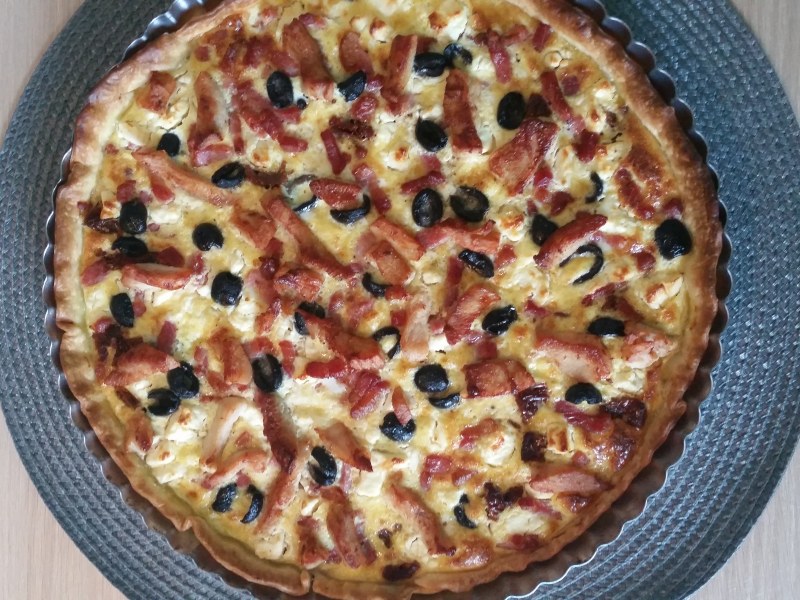 Quiche Poulet Feta Tomates Sechees Recette De Quiche Poulet