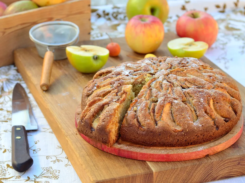 Gâteau aux pommes sans sucre sans édulcorant : Recette de Gâteau aux pommes sans  sucre sans édulcorant