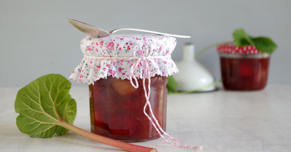 Confiture de rhubarbe facile recette de Confiture de rhubarbe facile