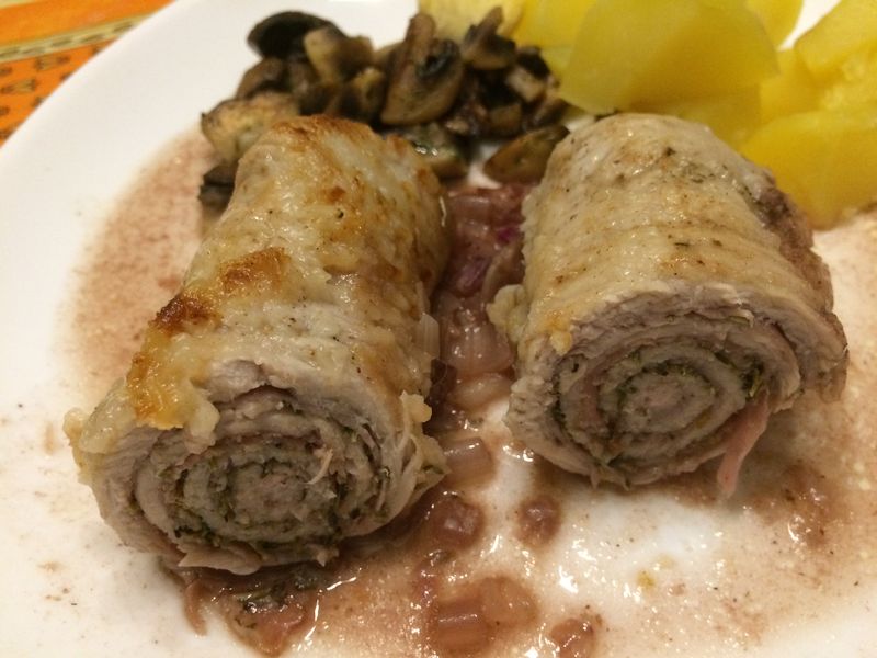 Escalopes De Veau Au Jambon Cru Et Aux Herbes Du Sud