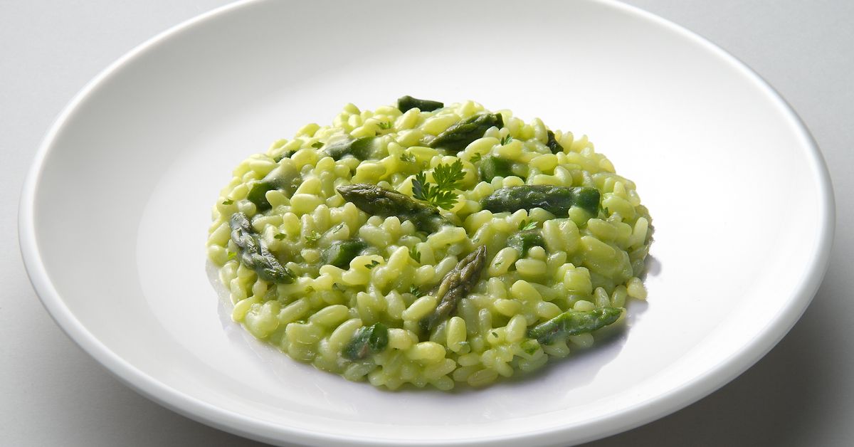 Risotto aux asperges vertes au Thermomix recette de Risotto aux