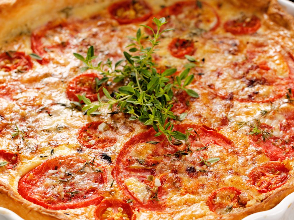 Tarte thon, tomate et moutarde