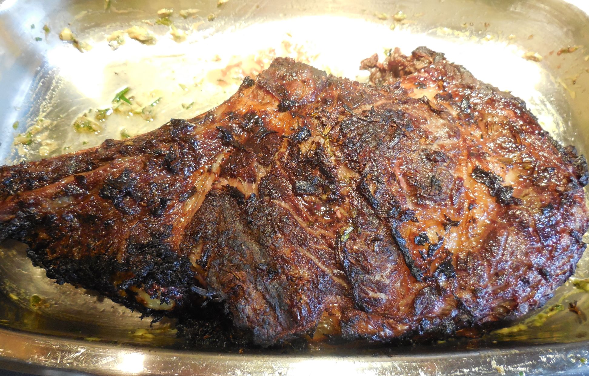 Côte de boeuf grillée à la sauce moutarde Recette de Côte de boeuf