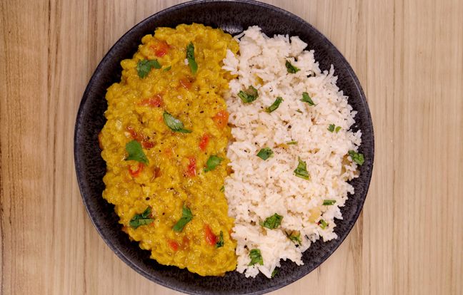 Lentilles corail au curry : Recette de Lentilles corail au curry - Marmiton