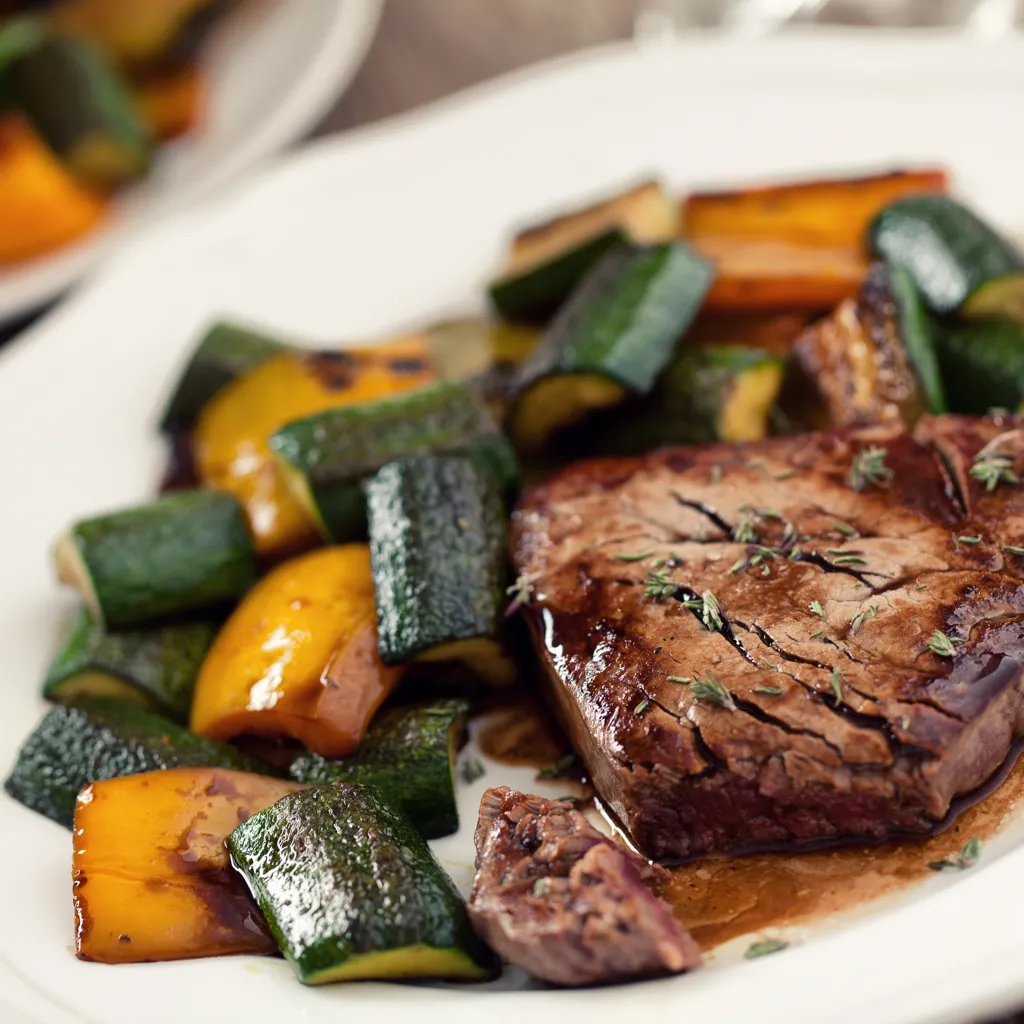Filet mignon de porc aux courgettes-image