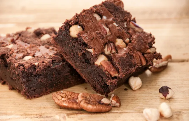 Gâteau au chocolat type 'brownie'