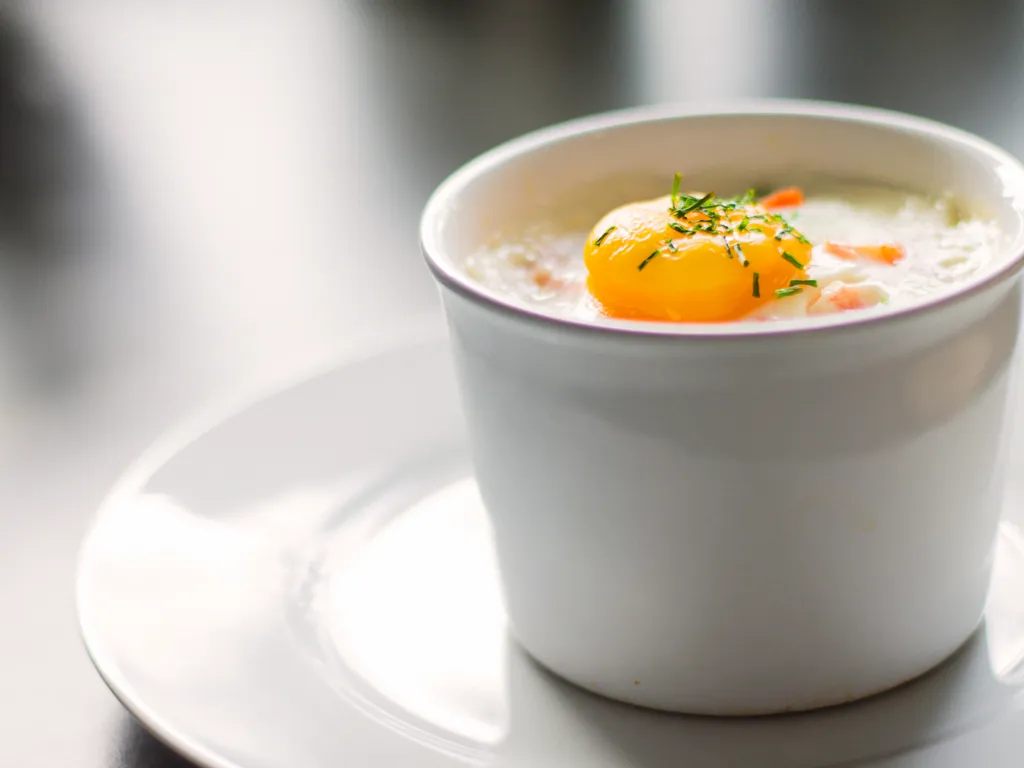 oeuf cocotte au saumon