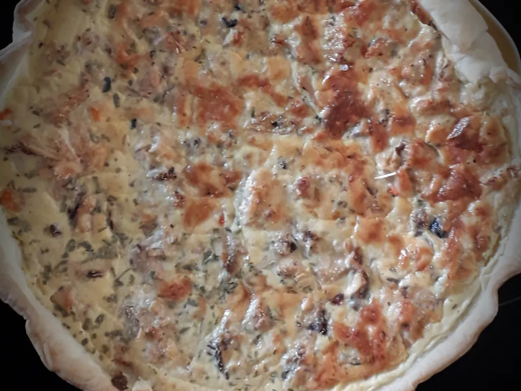 quiche saumon-crevettes