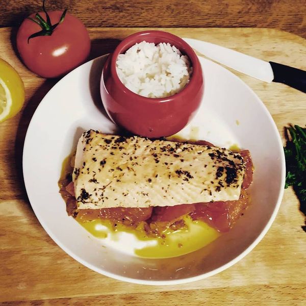 Saumon mariné aux herbes