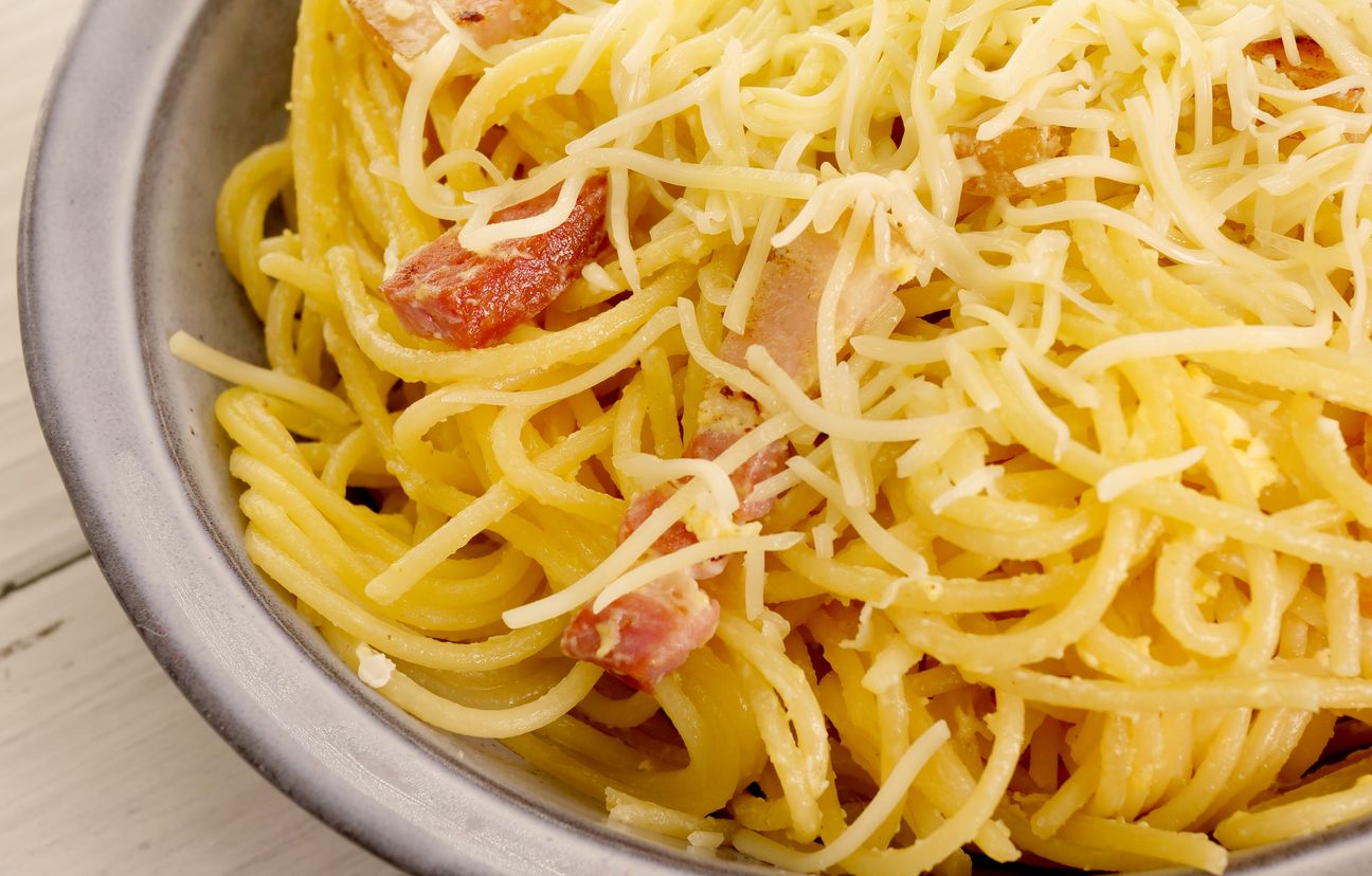 Pâtes carbonara Recette de Pâtes carbonara Marmiton