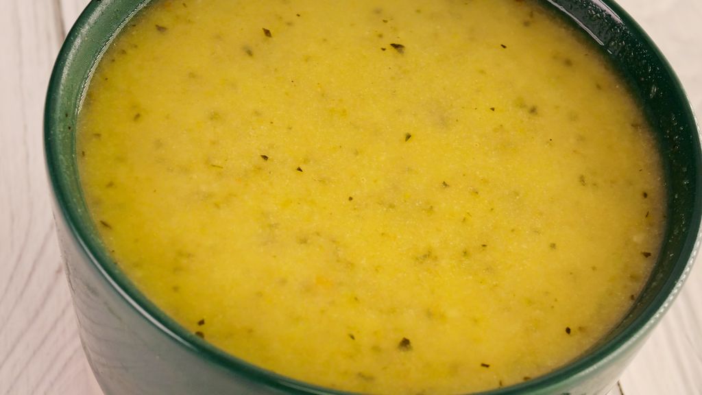 Soupe de courgettes à la vache qui rit