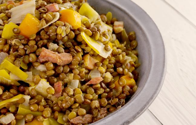 Lentilles Vertes du Puy : Recette de Lentilles Vertes du Puy - Marmiton