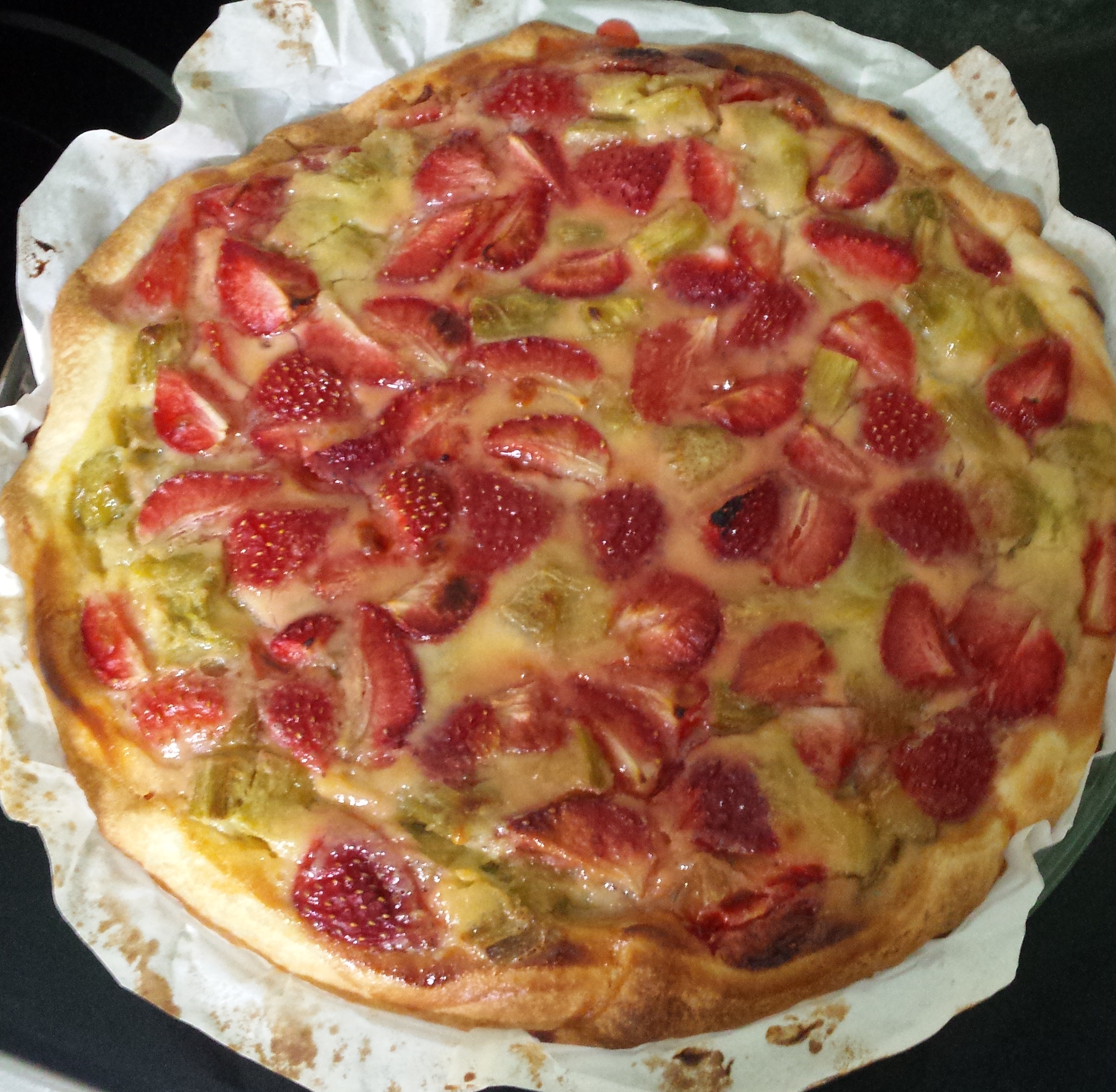 Tarte Rhubarbe Fraises Chocolat Blanc Recette De Tarte Rhubarbe Fraises Chocolat Blanc