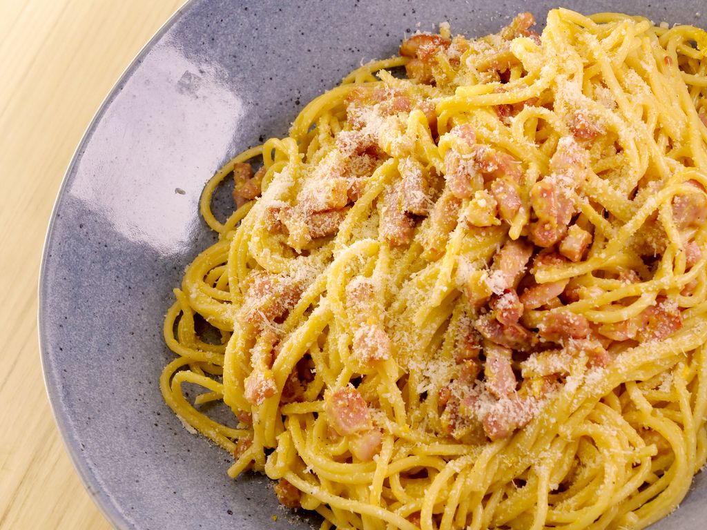 Spaghetti à la Carbonara : Recette de Spaghetti à la Carbonara - Marmiton