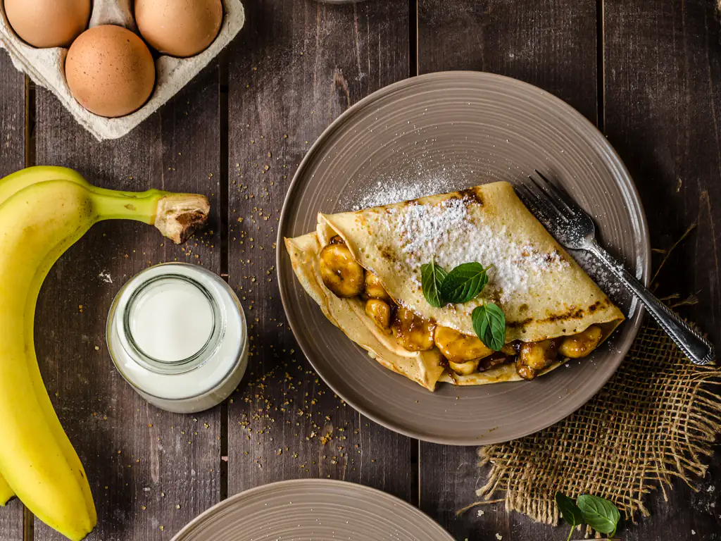 crêpes gourmandes banane-nutella-caramel