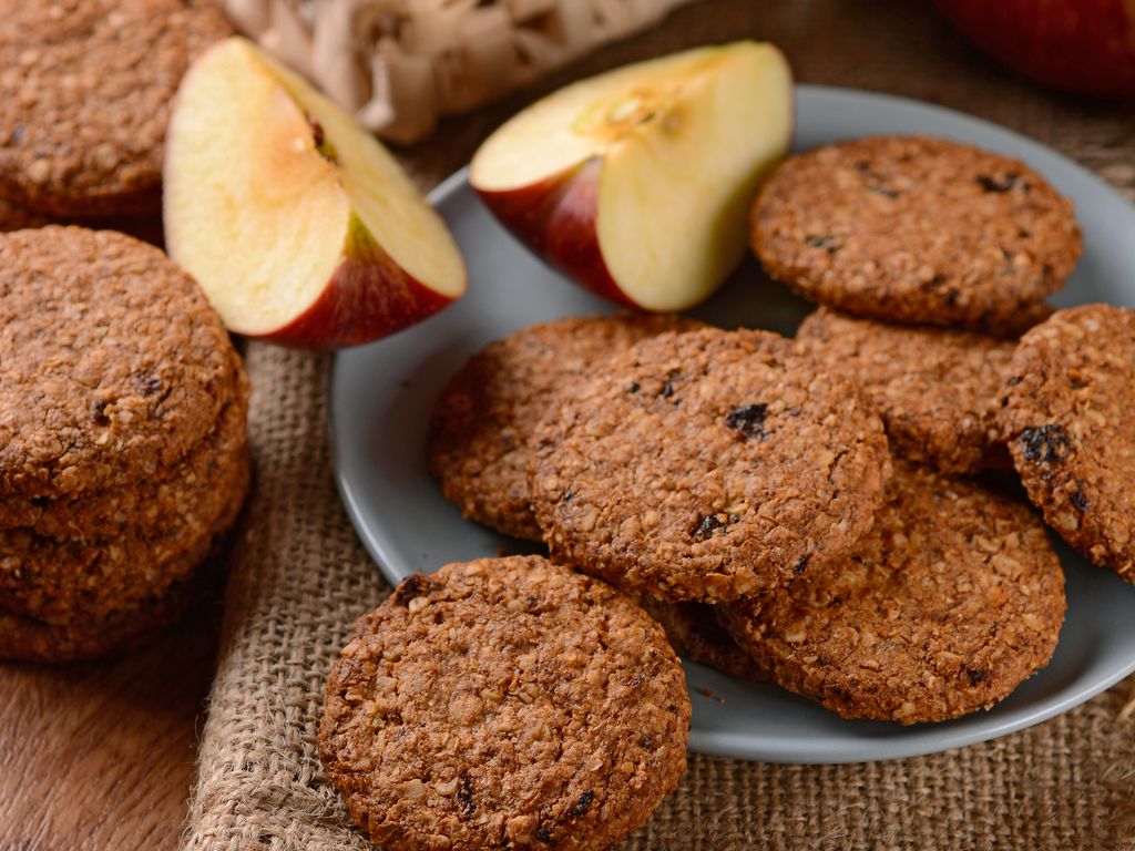 Cookies aux pommes et son d'avoine : Recette de Cookies aux pommes et