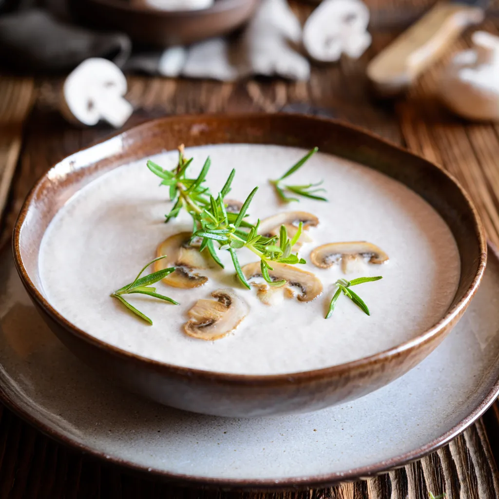 Velouté de discount poulet et champignons