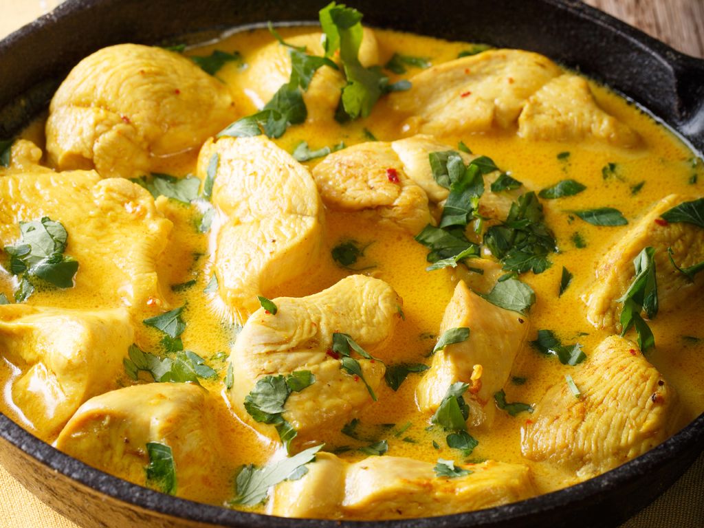 Poulet Au Curry Et Lait De Coco : Recette De Poulet Au Curry Et Lait De ...