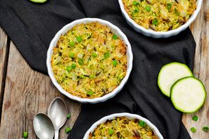 Gratin De Courgettes Et Riz : Recette De Gratin De Courgettes Et Riz ...