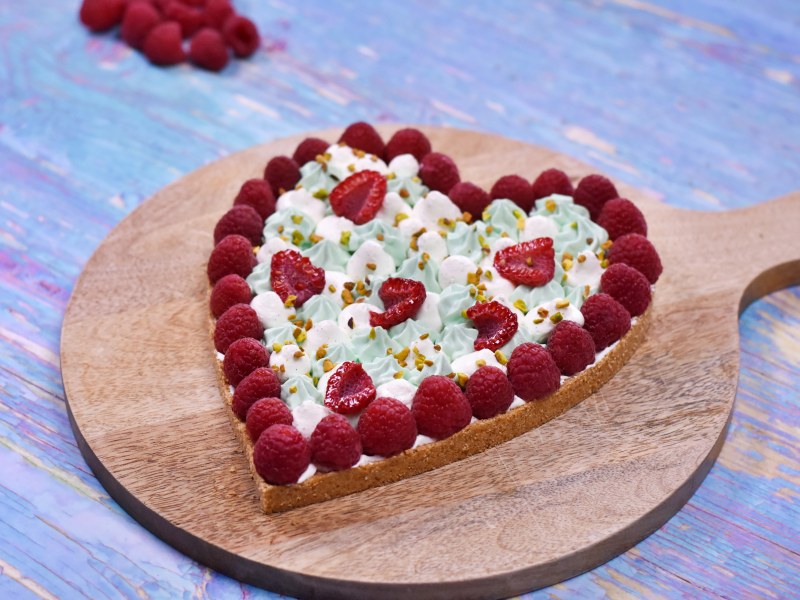 Tarte D Amour Vanille Framboises Et Pistaches Recette De Tarte