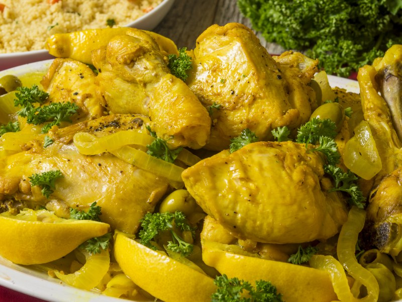 Cuisses De Poulet Aux Citrons Confits Au Gingembre Recette De