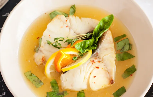 Poisson aux épices et au jus d'orange