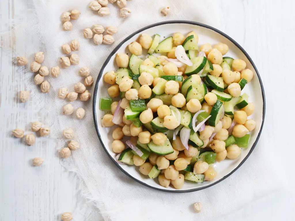 pois chiches en salade