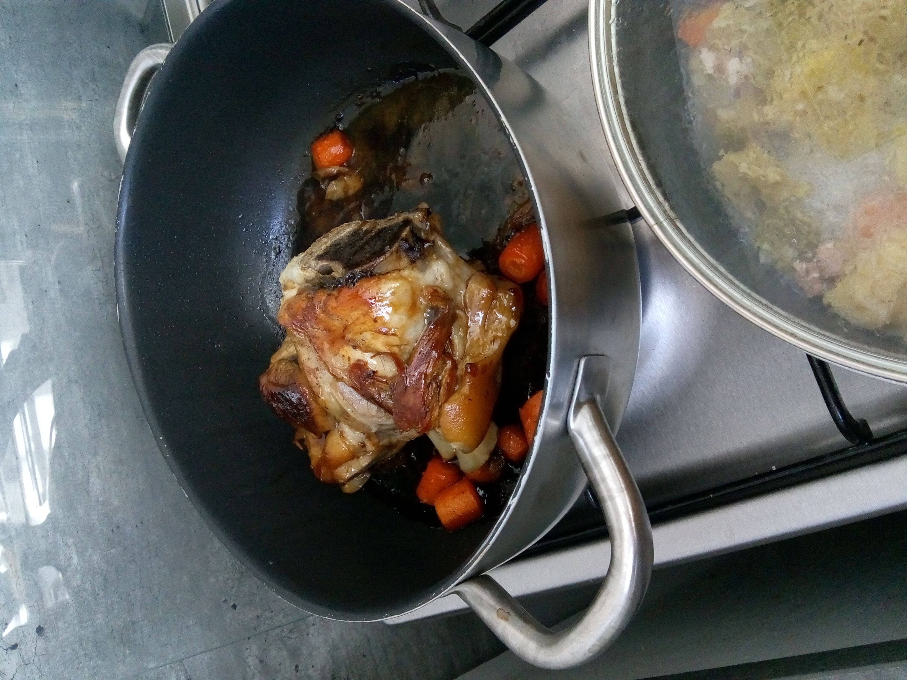 Jarret de veau confit au miel : Recette de Jarret de veau confit au
