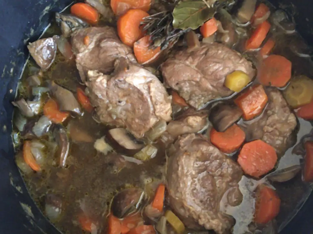 joues de porc en cocotte