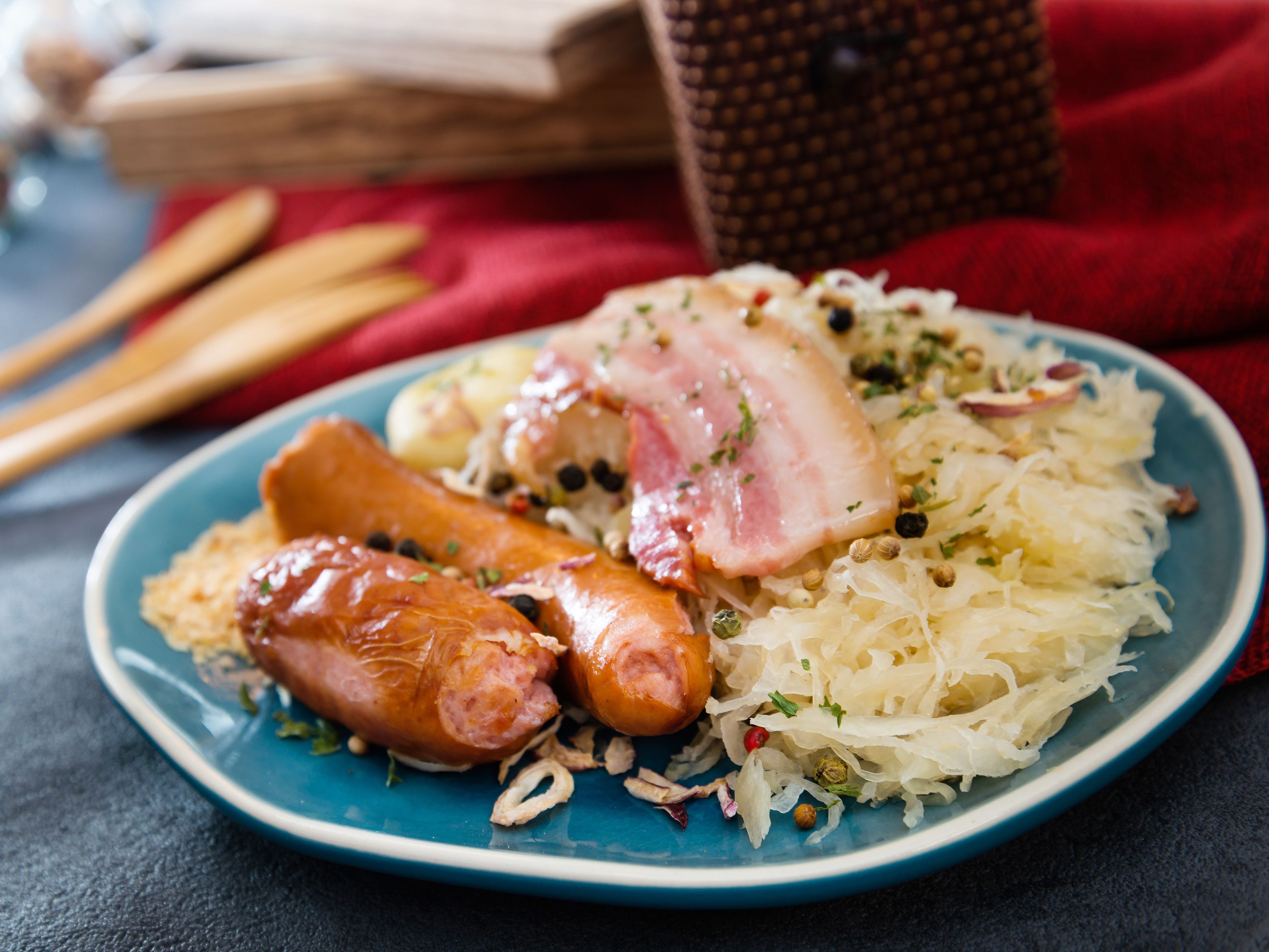 Choucroute alsacienne sans saindoux : Recette de Choucroute alsacienne ...