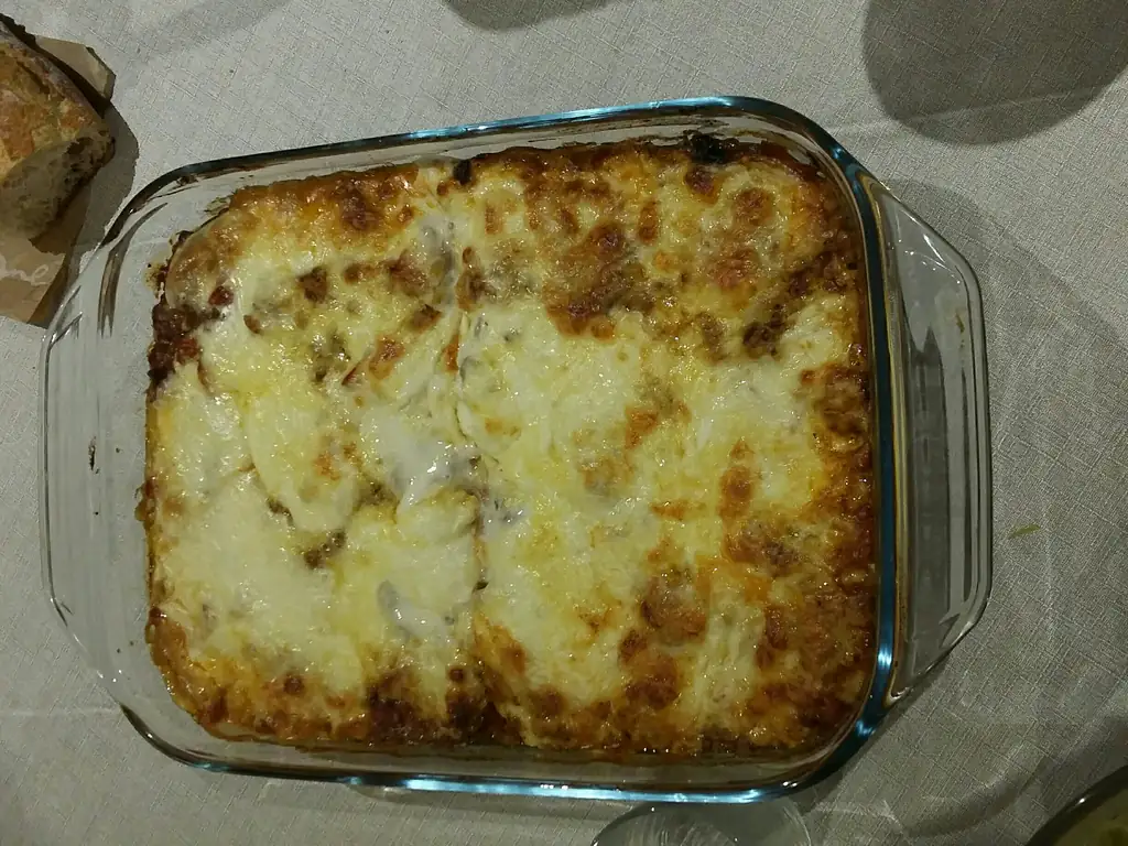 gratin d'aubergines et poivrons
