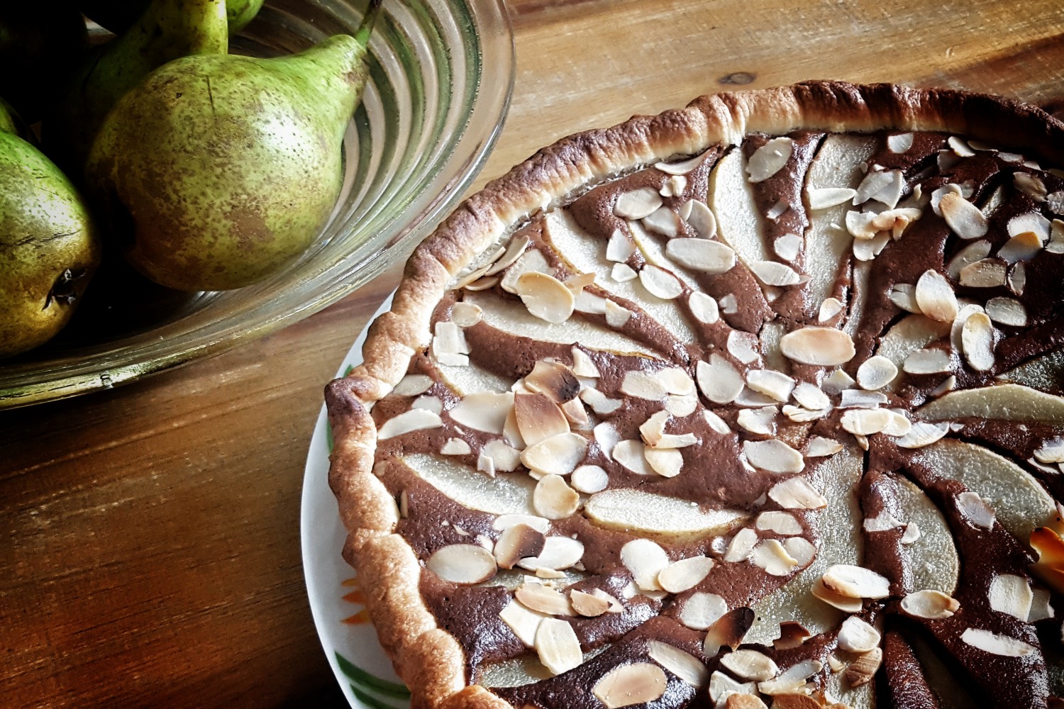 Tarte Poires Chocolat Amandes Et Pralin Recette De Tarte Poires Chocolat Amandes Et Pralin