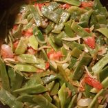 Haricots plats (coco) à l'huile d'olive (recette libanaise) : Recette