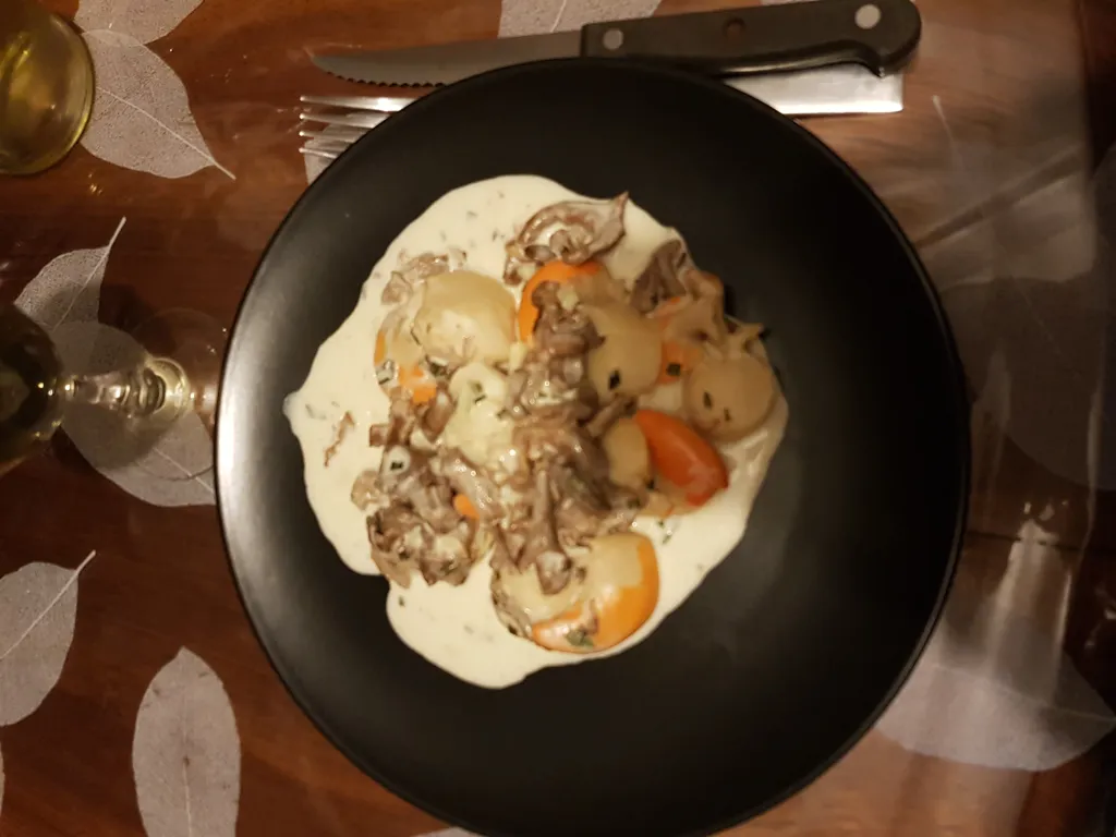 coquilles saint jacques aux girolles