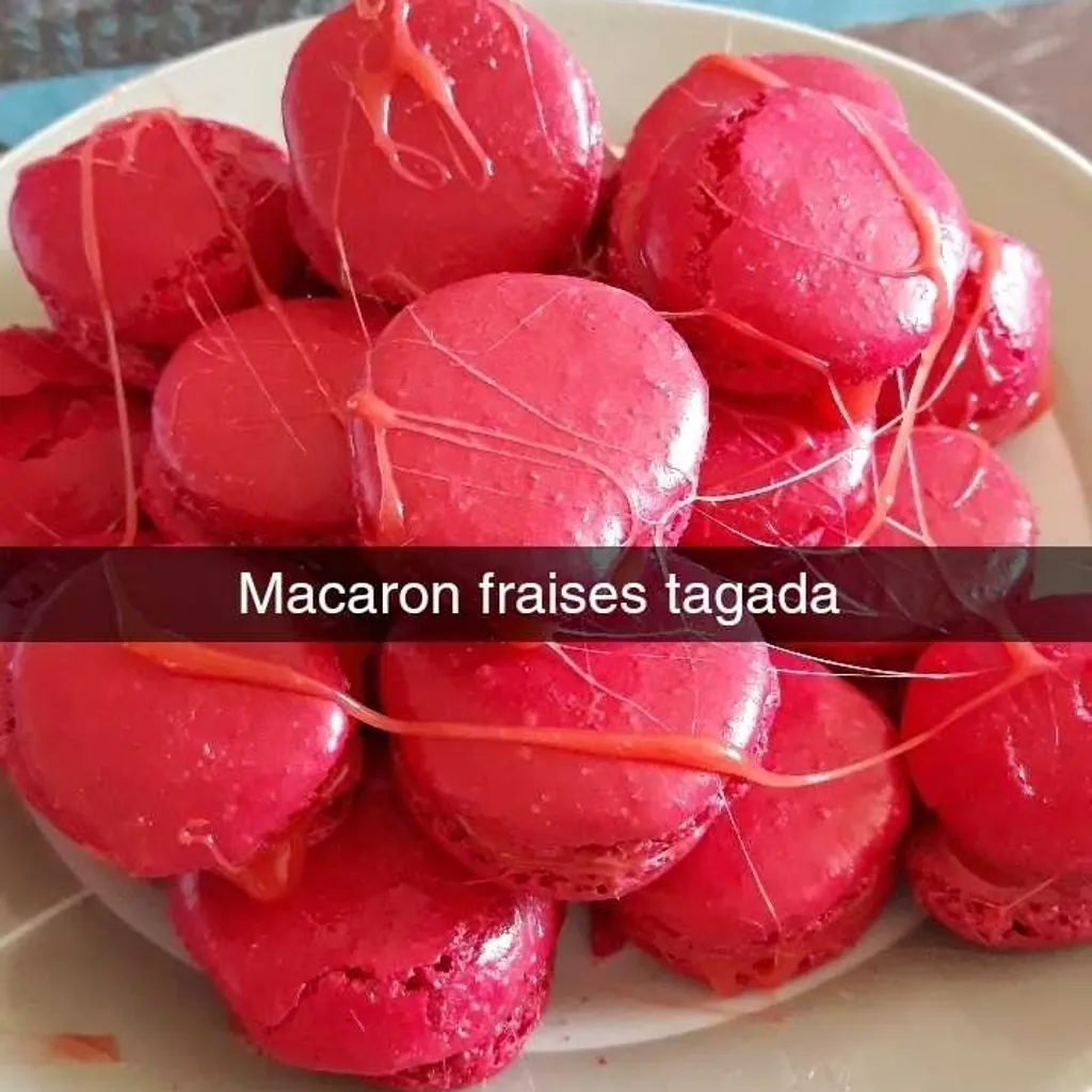 Macarons à la fraise Tagada : Recette de Macarons à la fraise Tagada