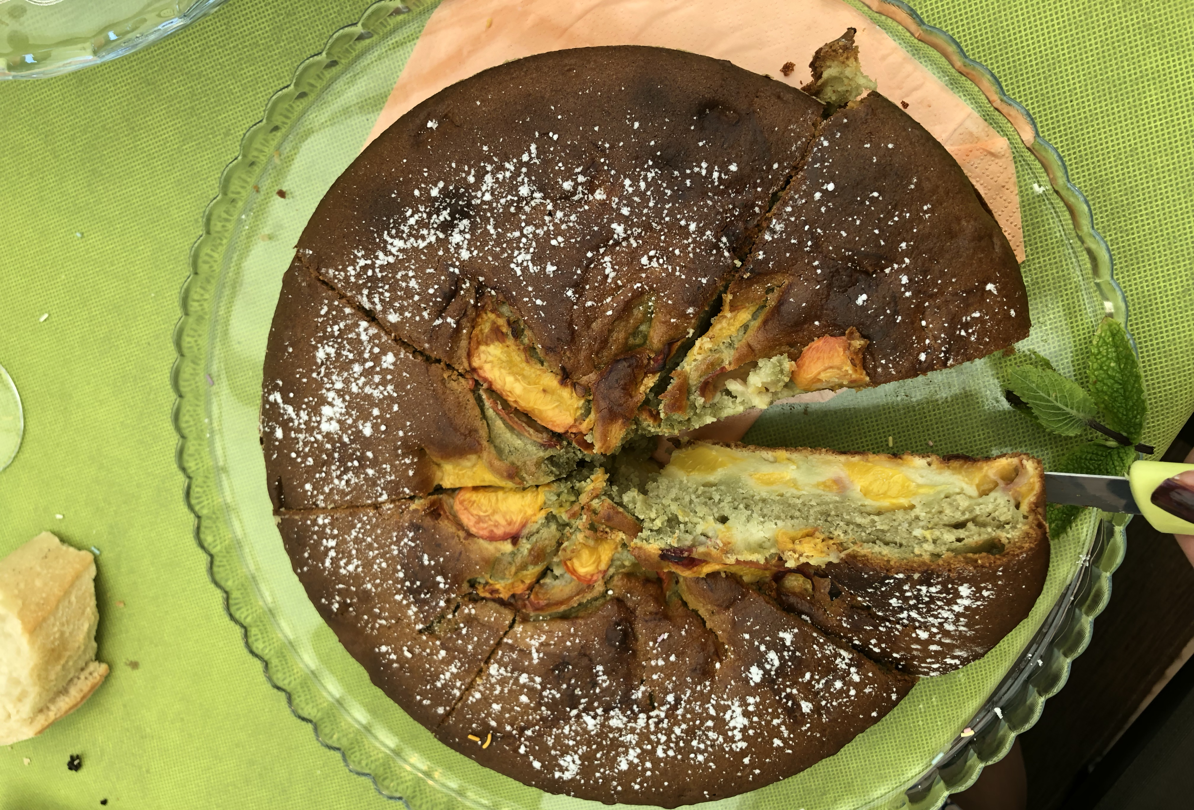 Gateau A La Peche Et A La Menthe Recette De Gateau A La Peche Et A La Menthe