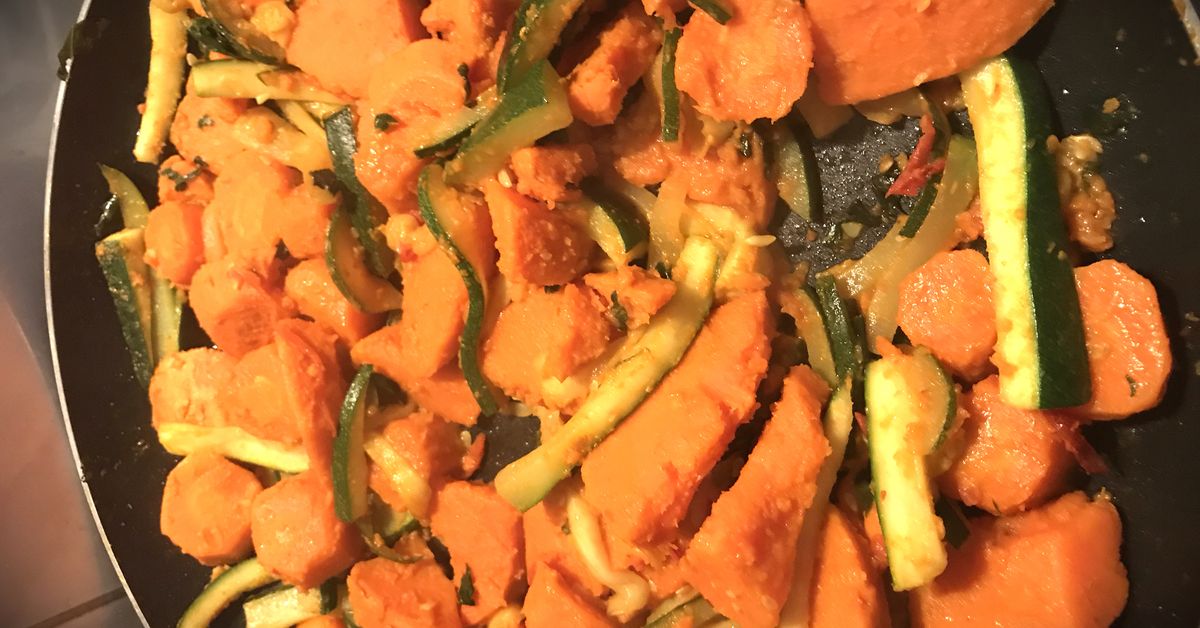 Carottes, courgettes et patate douce à ma façon : recette de Carottes