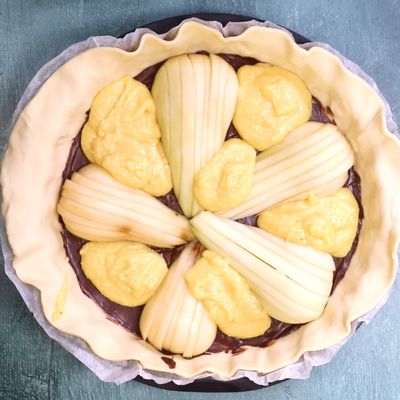 Tarte Frangipane Aux Poires Et Au Chocolat Recette De Tarte Frangipane Aux Poires Et Au Chocolat Marmiton